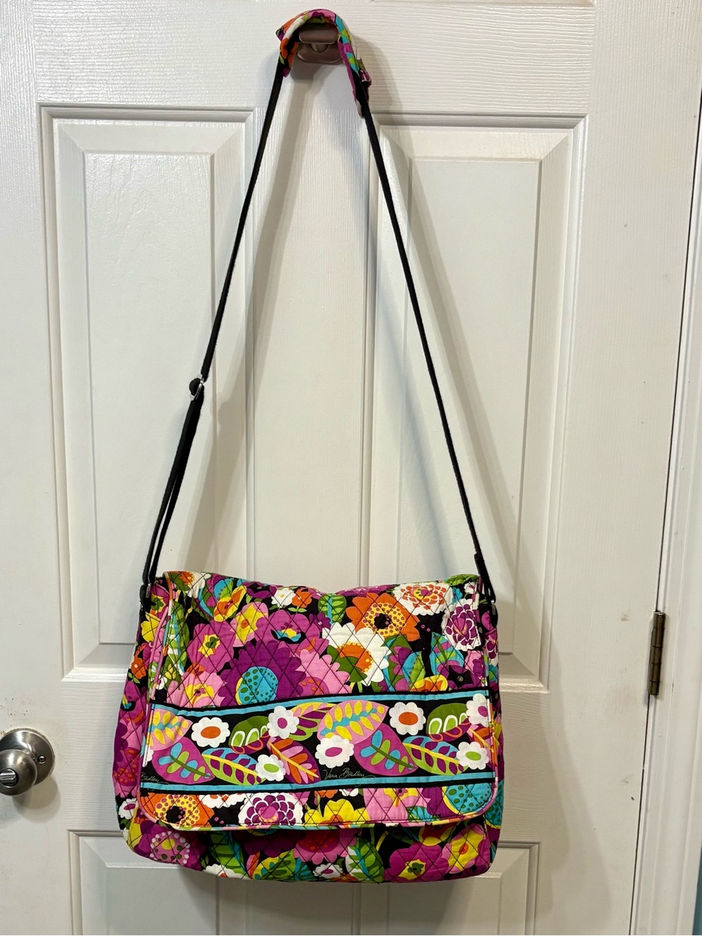 Vera Bradley Bright Floral Quilted Crossbody Bag - Pink Multicolor
